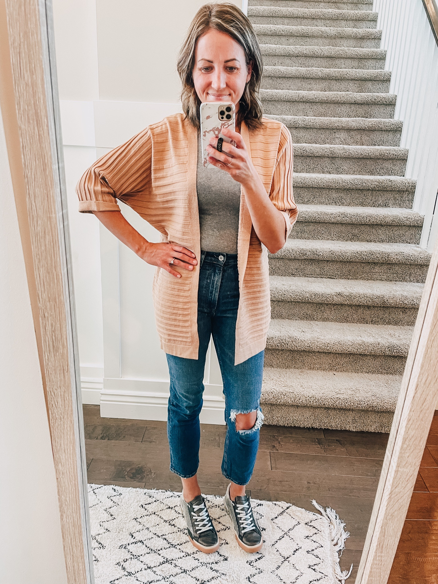 Amazon Sweater. Target tank. Abercrombie Jeans. Dolce Vita Sneakers. OOTD. 

#LTKshoecrush #LTKstyletip #LTKunder50