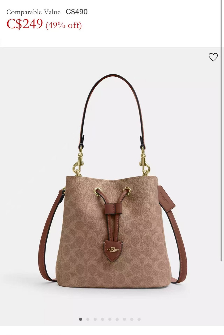 Coach handbag on sal