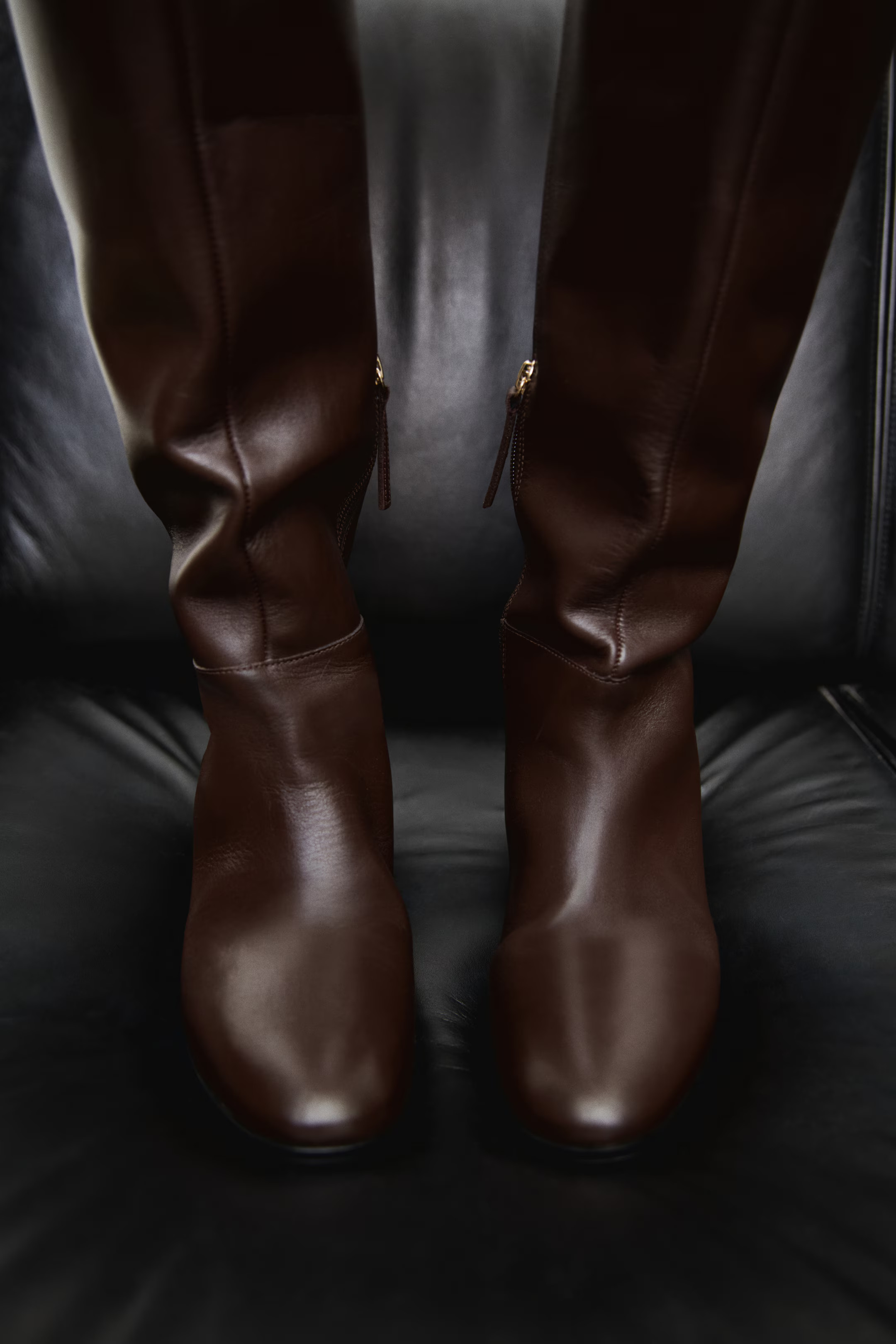 Knee-High Leather Boots | H&M (US + CA)