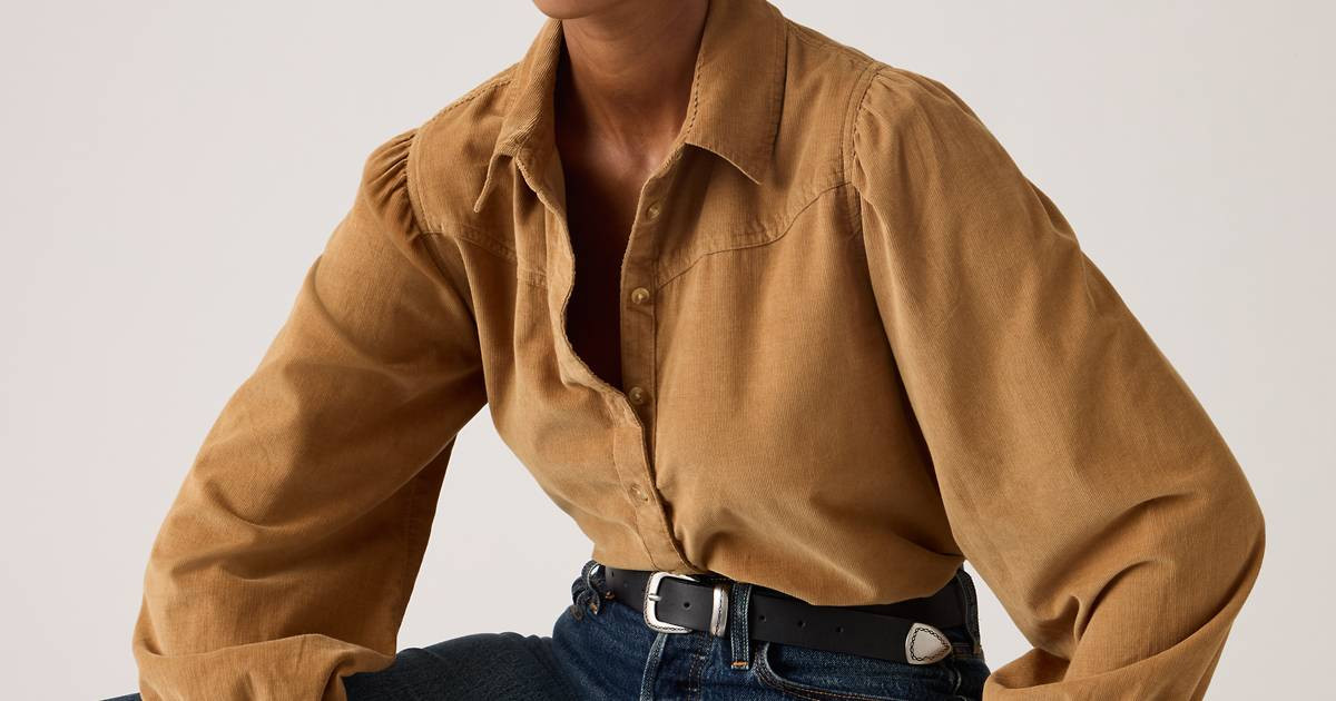 Journey Corduroy Western Shirt - White | Levi's® US | Levi's US