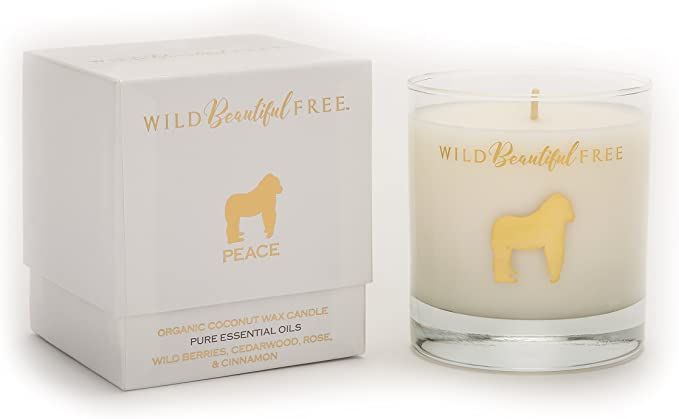 Wild Berry Rose and Winter Spice Organic Aromatherapy Candle with Pure Essential Oils for Balance... | Amazon (US)