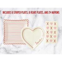 Valentine Party Supplies, Table Setting, Plates & Napkins Set, Plates, Napkins, Valentine's Day Decorations | Etsy (US)