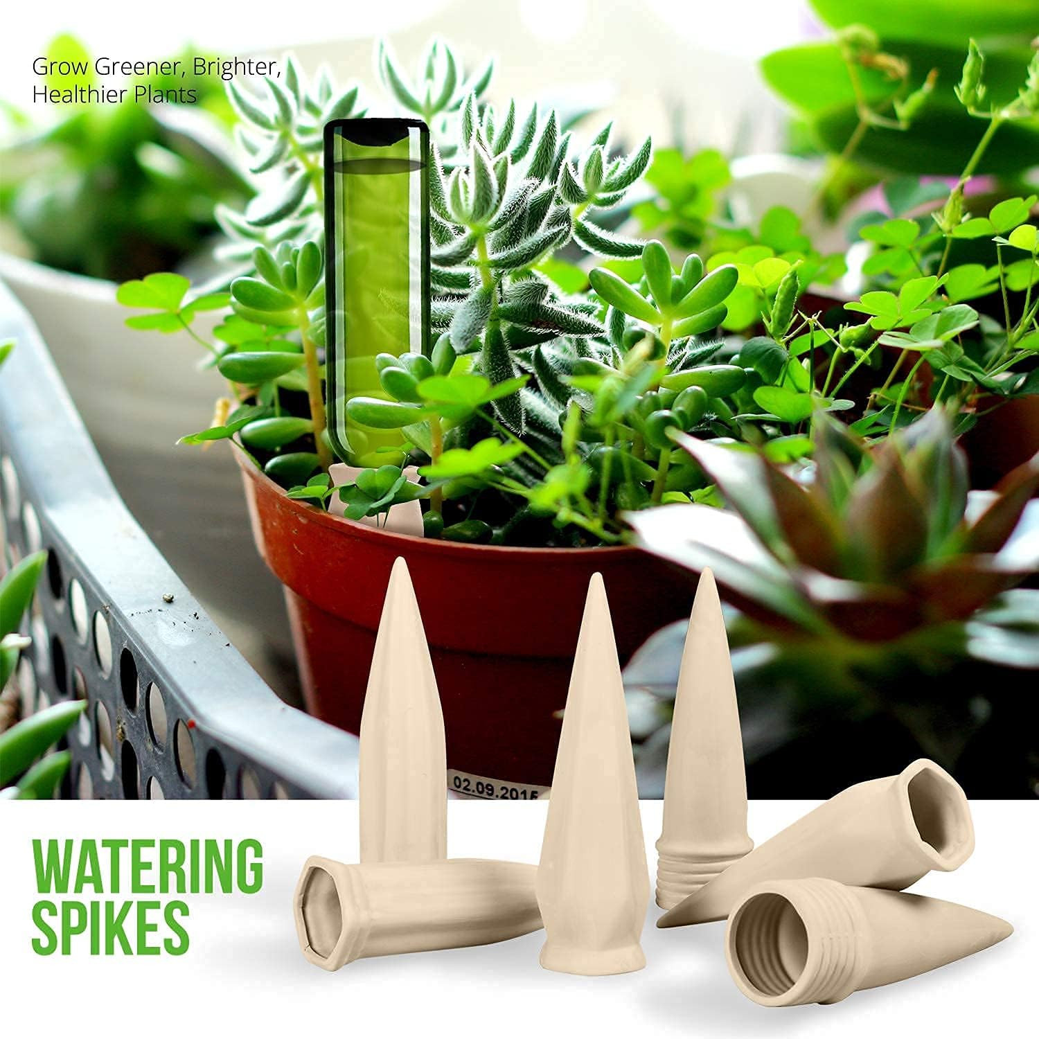Slow Seep White Terracotta Vacation Plant Waterer 6 Pack Wine Bottle Watering Stakes Plant Wateri... | Amazon (US)