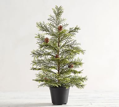 Potted Faux Pine Topiary | Pottery Barn (US)