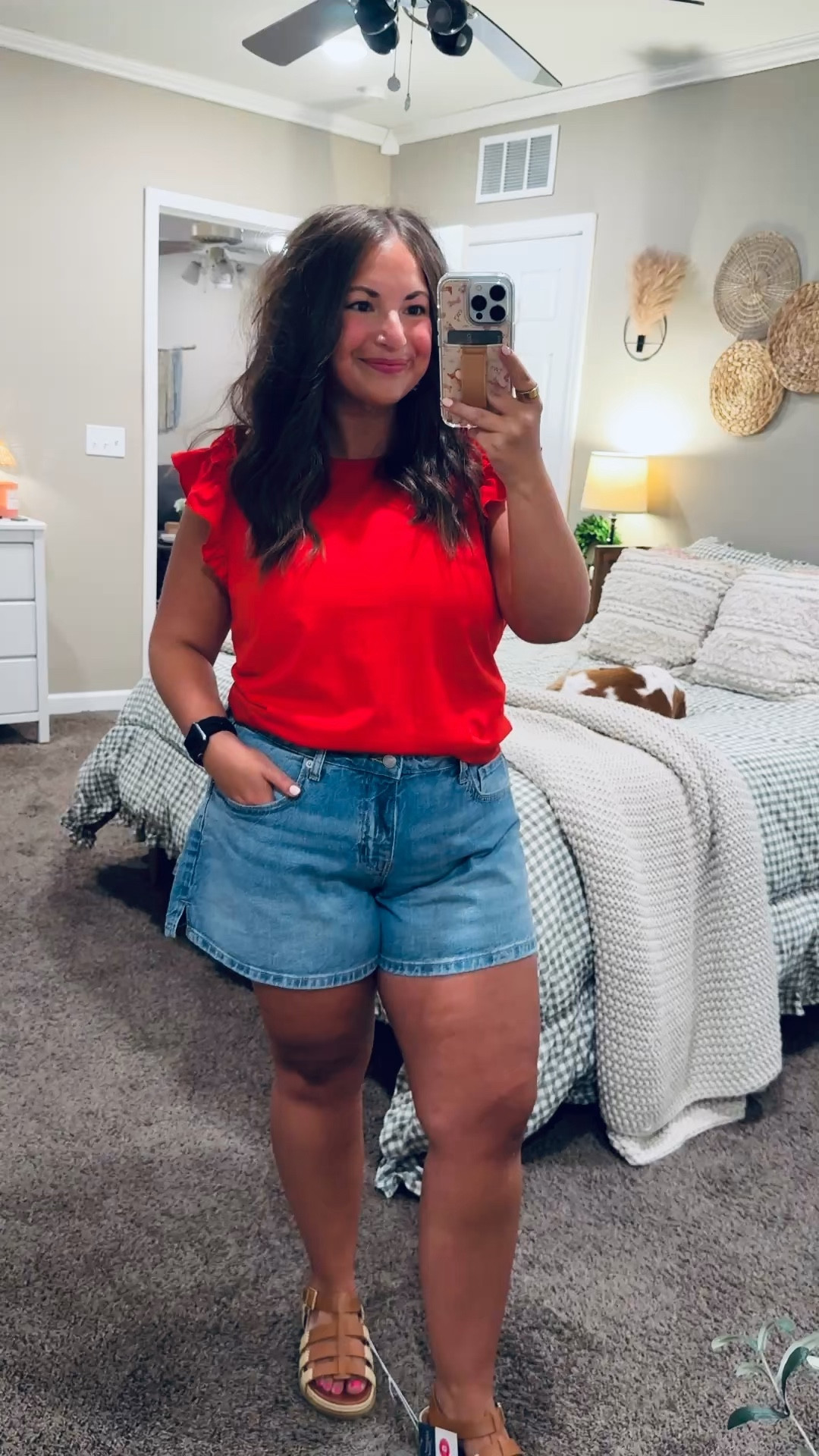 Soft, simple, and a little extra in the best way 🤍 This Amazon tee with ruffle sleeves is such an easy upgrade to a basic outfit—cute, comfy, and perfect for everyday wear.

sandals: fit true to size // wearing a 5
shorts: fit true to size // wearing a 14
blouse: fits small // wearing a large 

 #LTKootd #LTKMidsize