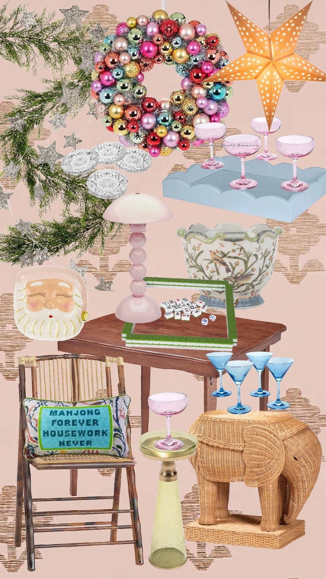 Host a Merry Mahjong for the Holidays with @wayfair! 

#LTKHoliday