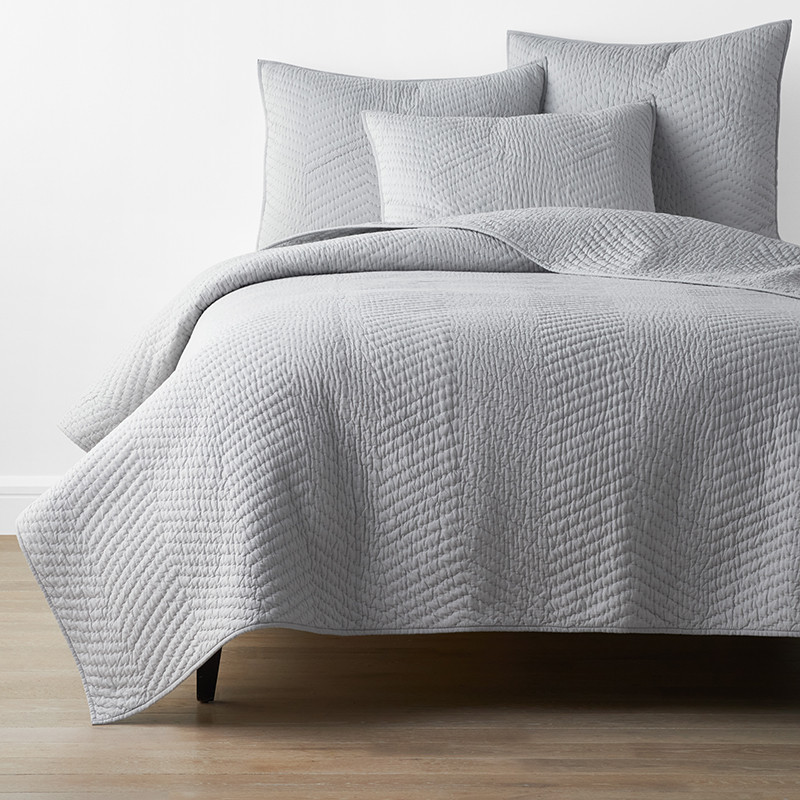Voile Quilt - Gray, Twin | The Company Store