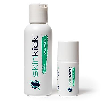 SkinKick "2-Step Kick" Acne Blemish Relief Kit (30 Day) with 99% Natural Ingredients for Adults and  | Amazon (US)