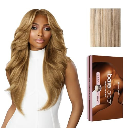Sensationnel Bare Lace 6X5 Lacewig - Unit 3 Lacefrontal Glueless Synthetic 180 Degree Preplucked Hairline (BALAYAGEASHBLONDE) | Amazon (US)
