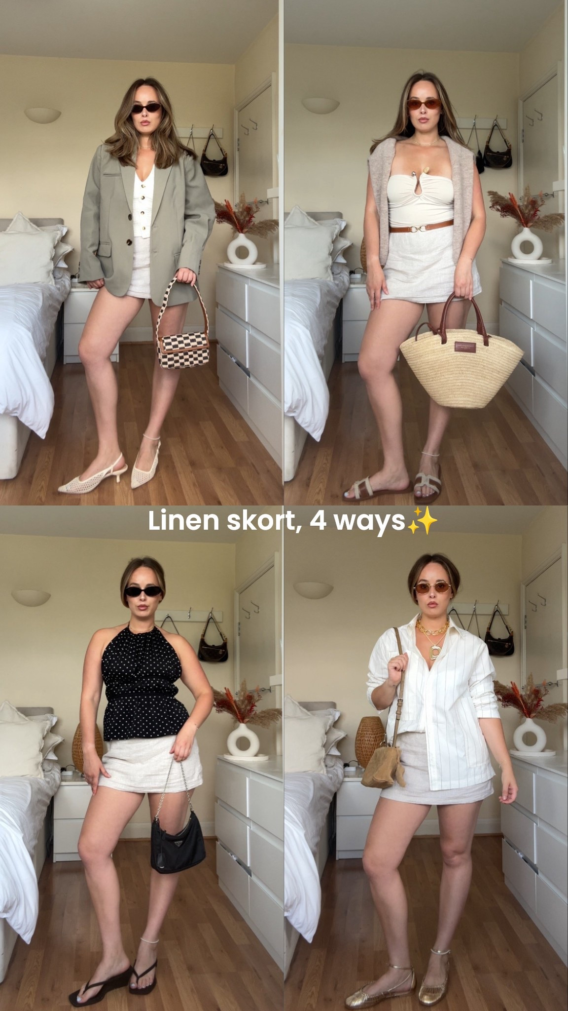 Linen skort 4 ways✨ #linenskort #summeroutfits

#LTKsummer #LTKeurope #LTKstyletip