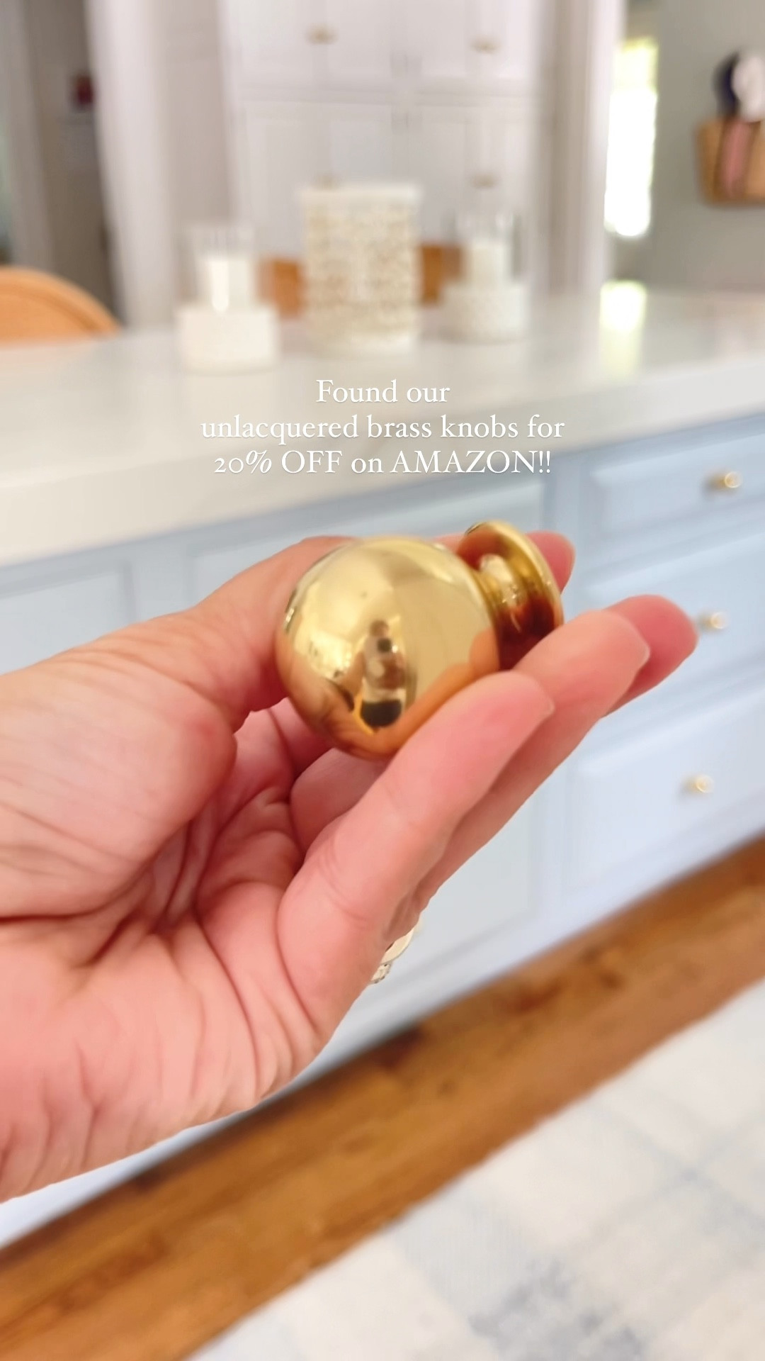 I searched EVERYWHERE for the perfect unlacquered brass knobs for our kitchen, and these were the winner!! I can’t believe Amazon has them on sale right now for 20% OFF!! 👏🏻👏🏻👏🏻

Kitchen island color: BM blue heather

#LTKHome #LTKFindsUnder50 #LTKSaleAlert
