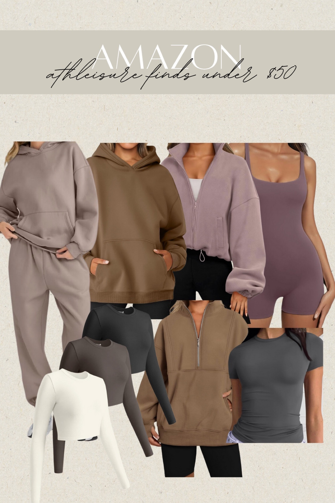 Amazon — athleisure finds under $50 

#athleisurewear #athleisure #momstyle #comfyoutfits #dailystyle #everydaystyle #offdutystyle #sweatshirts #bodysuit #sweatset #staplefavorites #staplemusthaves #wardrobe #basics #amazonfinds #amazonsale #amazonmusthaves #amazonoutfits #amazonfashion #amazonprime #amazonsweats #amazonbasics #outfits #styletip #outfitideas #amazondeals #amazonsale #amazonsalefinds #romper #fitness #workout #ltkstyletip #ltkmostloved 

#LTKsalealert #LTKfindsunder50 #LTKfitness

#LTKActive #LTKFindsUnder50 #LTKxPrimeDay