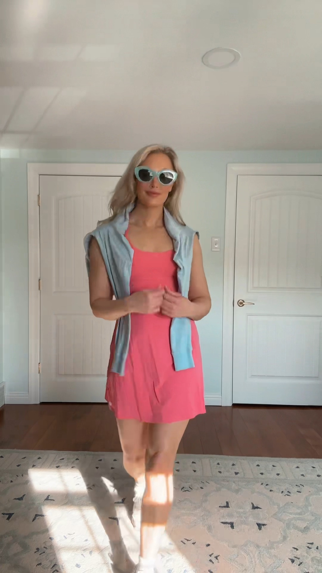 Casual athletic look tennis dress, new balance sneakers 

#LTKActive #LTKWatchNow #LTKTravel