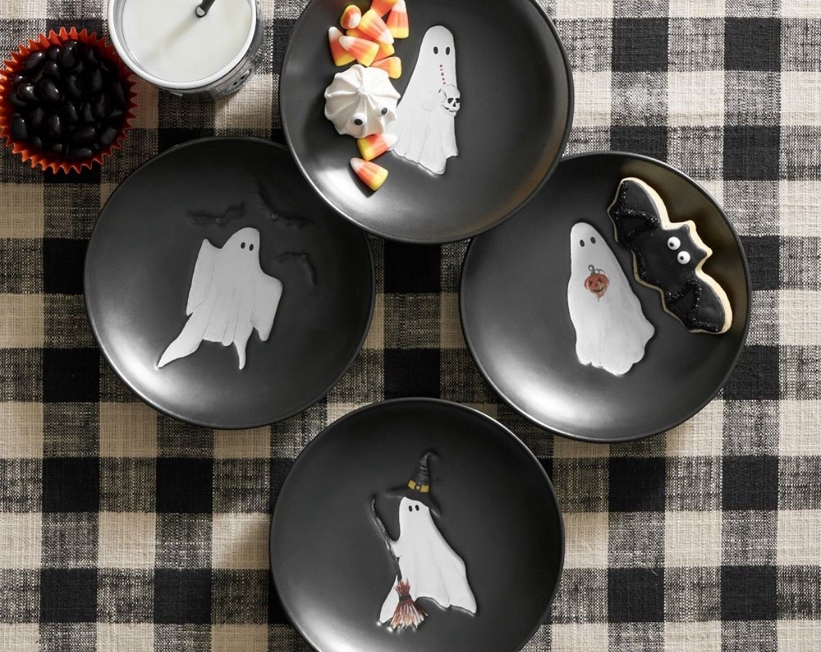 Ghost, but make them cute. Perfect serving plates that fit any ghost theme for the season! Black and white give the perfect modern balance. 

#LTKSeasonal #LTKHome