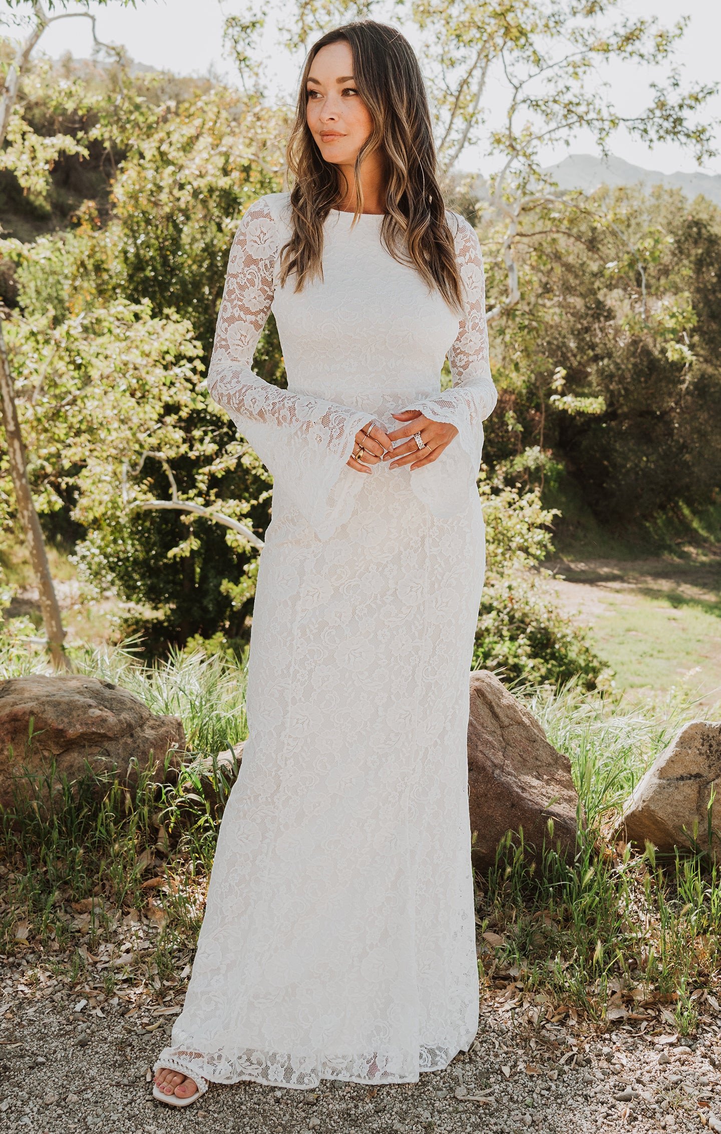 Natalie Maxi Dress ~ White Forever Lace | Show Me Your Mumu