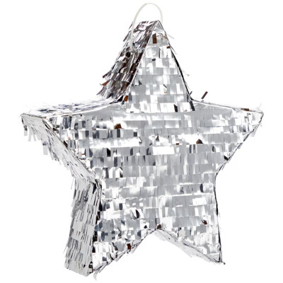 Sparkle and Bash Silver Foil Star Pinata for Kids Birthday, Twinkle Twinkle Little Star Gender Re... | Target