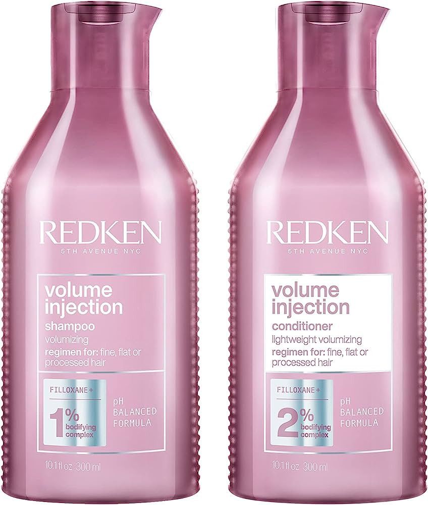 REDKEN Volume Injection Shampoo & Conditioner Set | For Fine Hair | Adding Lift & Body | Paraben ... | Amazon (US)