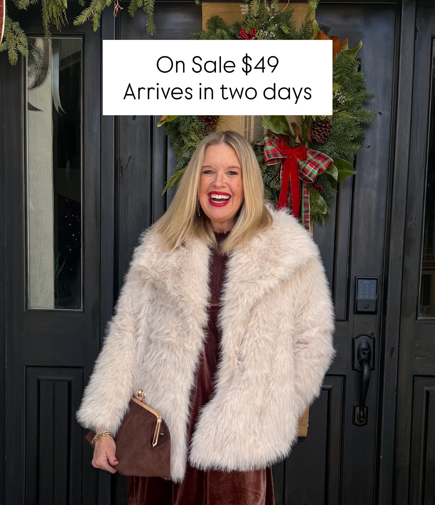 LAST-MINUTE GIFTING 
MADE EASY🎁🎄

Fur coat $49
Arrives in two days

Tts I am in a med comes in a couple colors 



#LTKGiftGuide #LTKFindsUnder50 #LTKSaleAlert