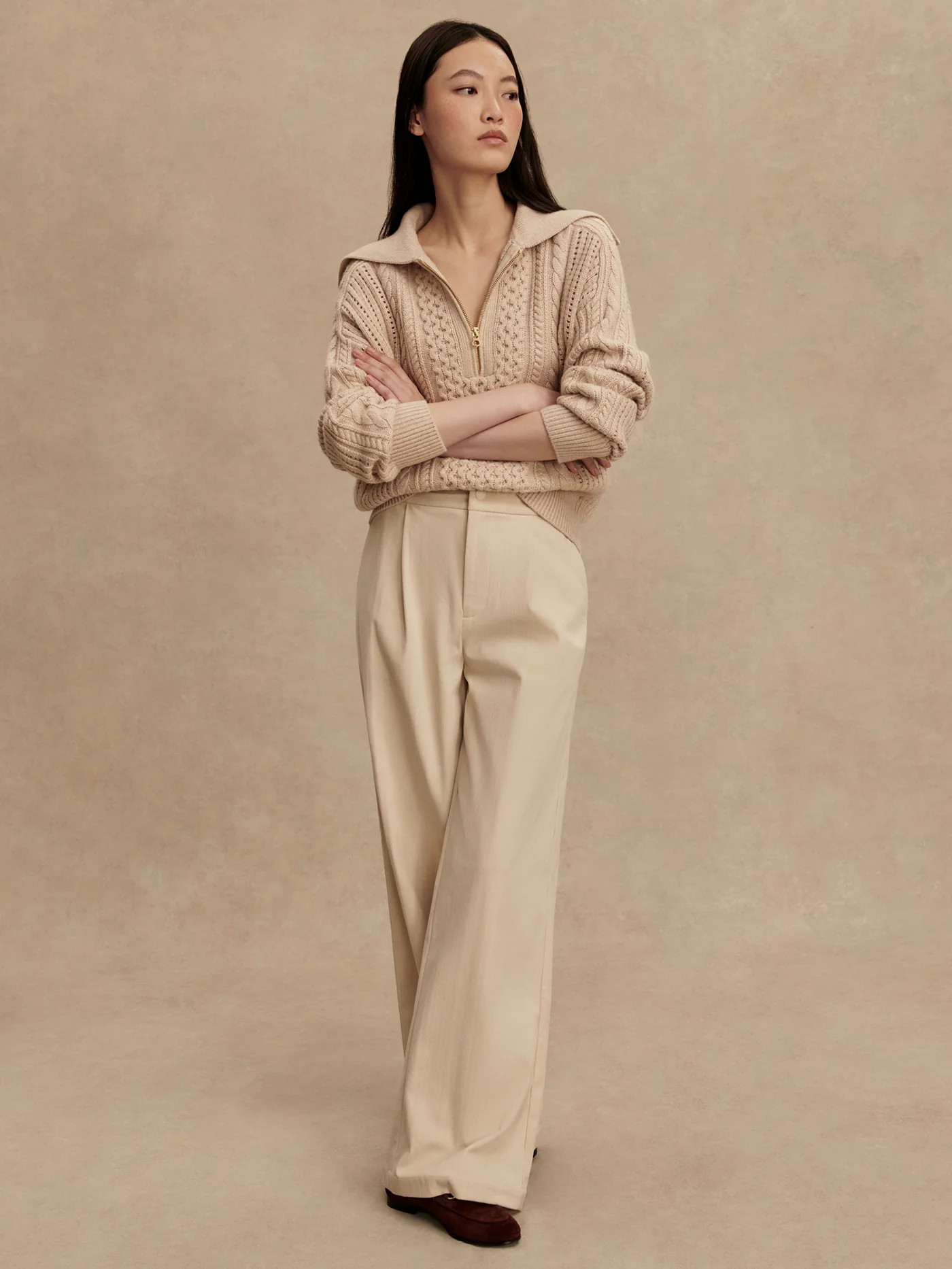 Camello 2.0 Half-Zip Cable Knit | Varley US