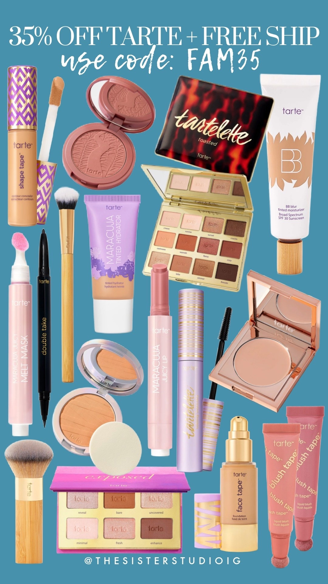 35% off + free shipping on Tarte best sellers! Use code: FAM35

#LTKBeauty #LTKSaleAlert
