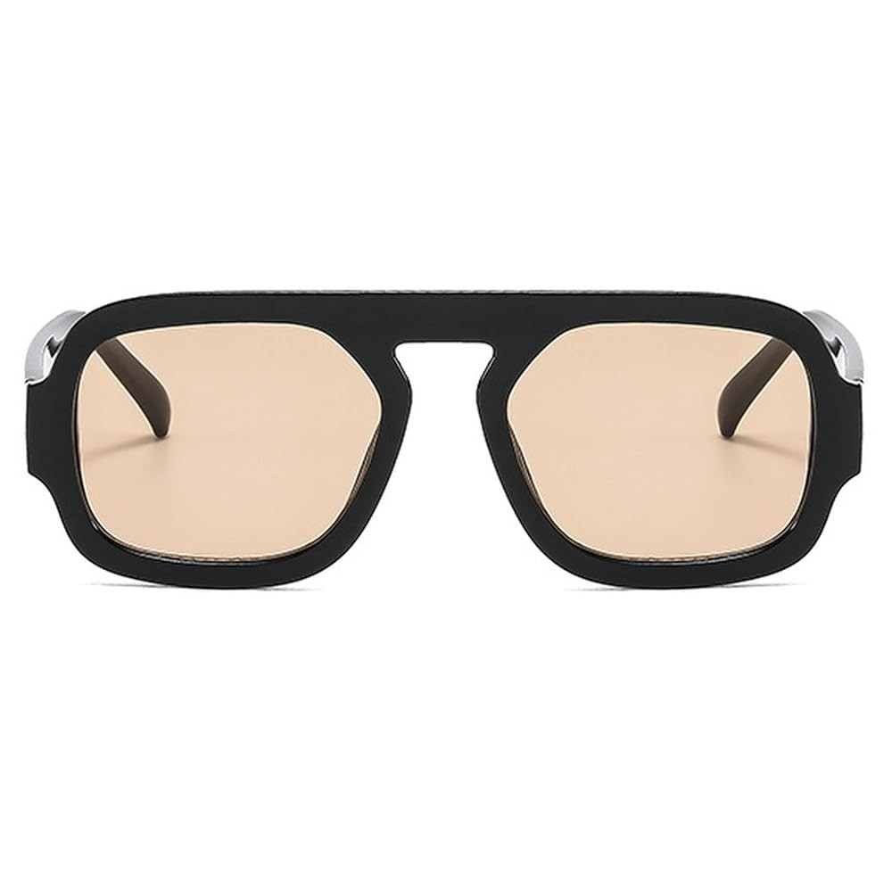 Retro Square Sunglasses Women Fashion Gradient Shades UV400 Men Punk Blue Green Sun Glasses N47 | Amazon (US)