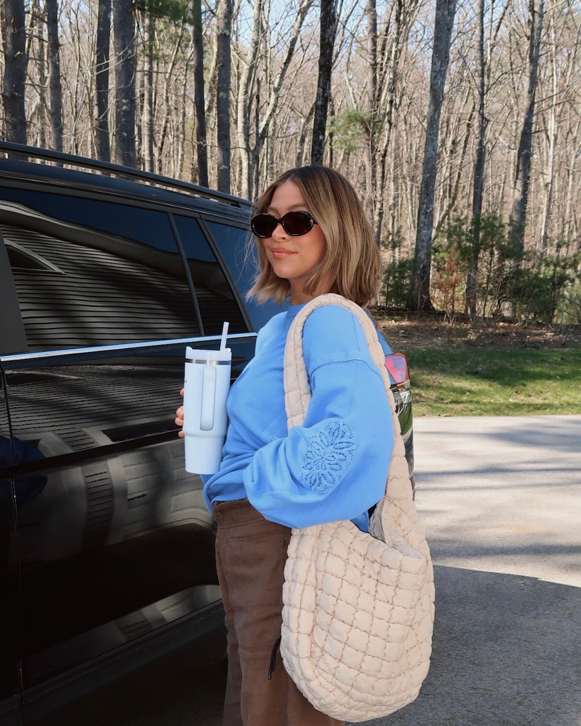 Spring outfit inspo 🫶🏼 obsessed with this bright blue!! 

#LTKStyleTip