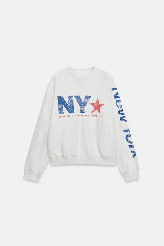 OVERSIZE TEXT SWEATSHIRT | Zara DE