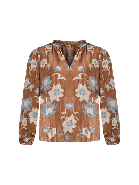 Striped Modern V-Neck Blouse | LOFT