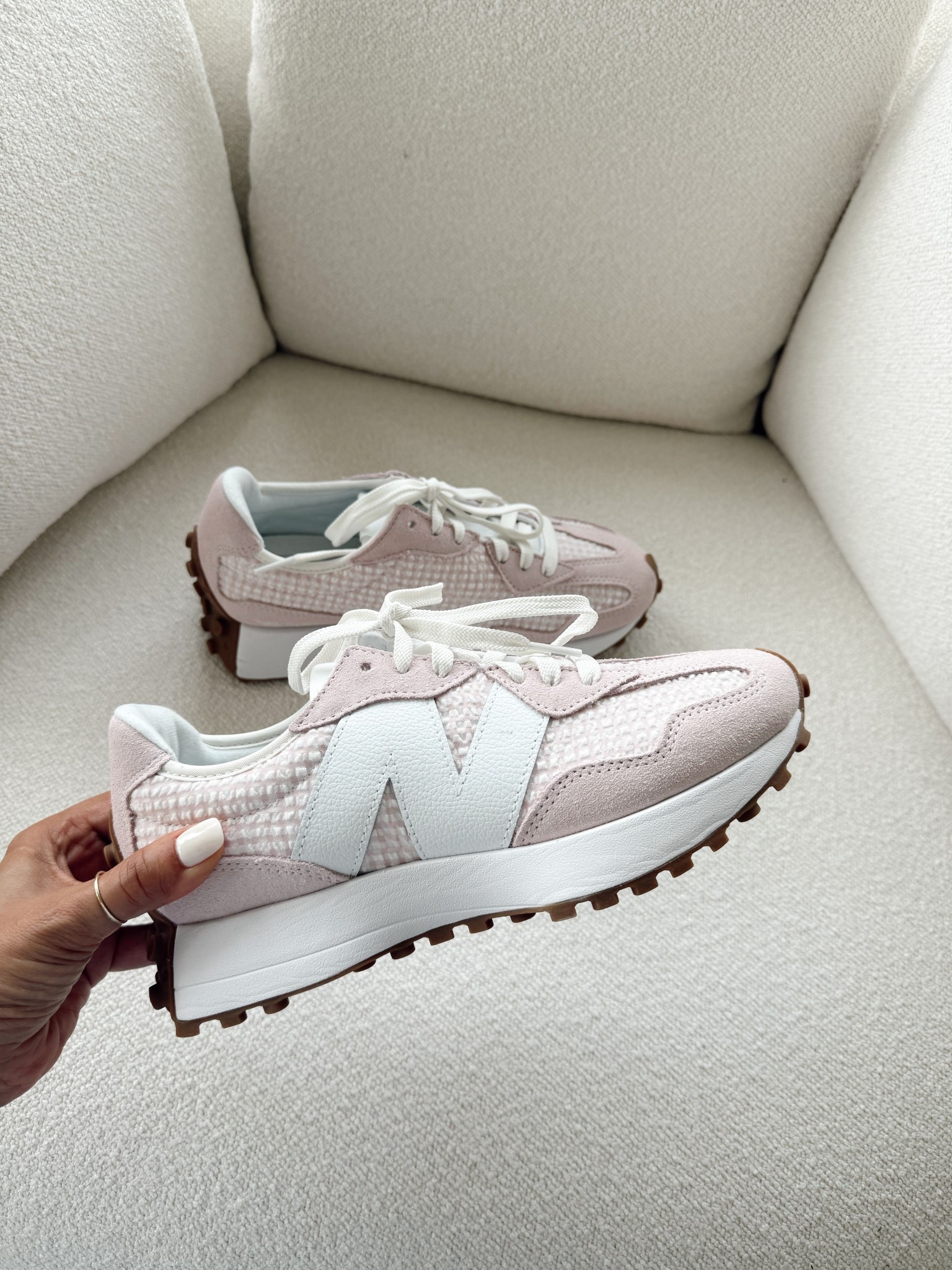 Pink New Balance Gingham Sneakers! New release! 

#LTKTravel #LTKootd