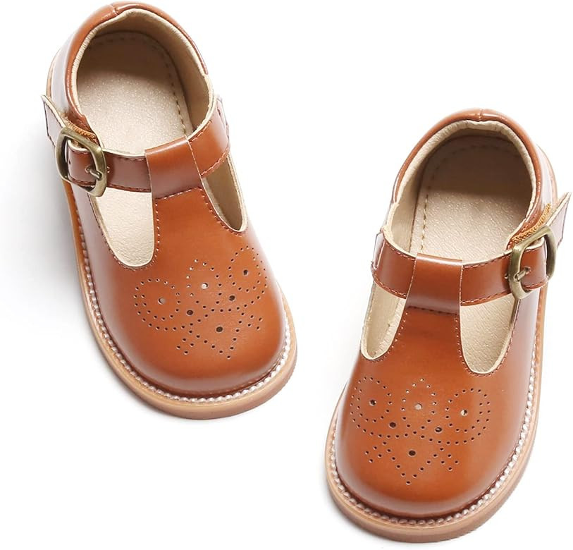 Felix & Flora Toddler Little Girl Mary Jane Dress Shoes - Ballet Flats for Girl Party School Shoe... | Amazon (US)