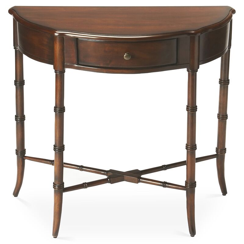 Eric Demilune Console, Cherry | One Kings Lane