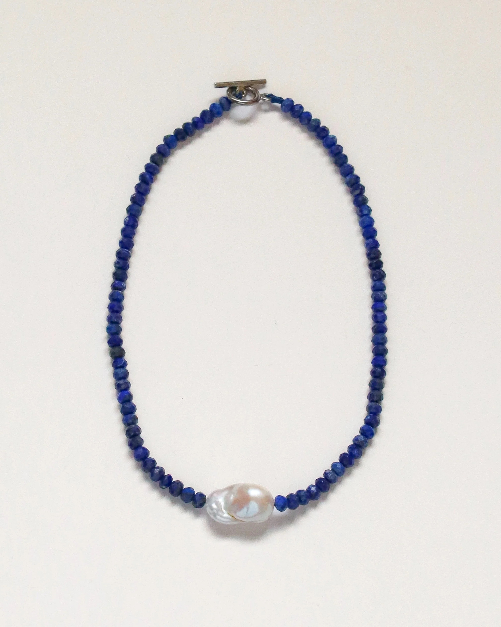 Baroque Beaded Lapis Lazuli Necklace | Vivian Drew