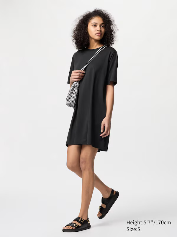 AIRism Cotton Mini Dress (Short Sleeve) | UNIQLO (UK)