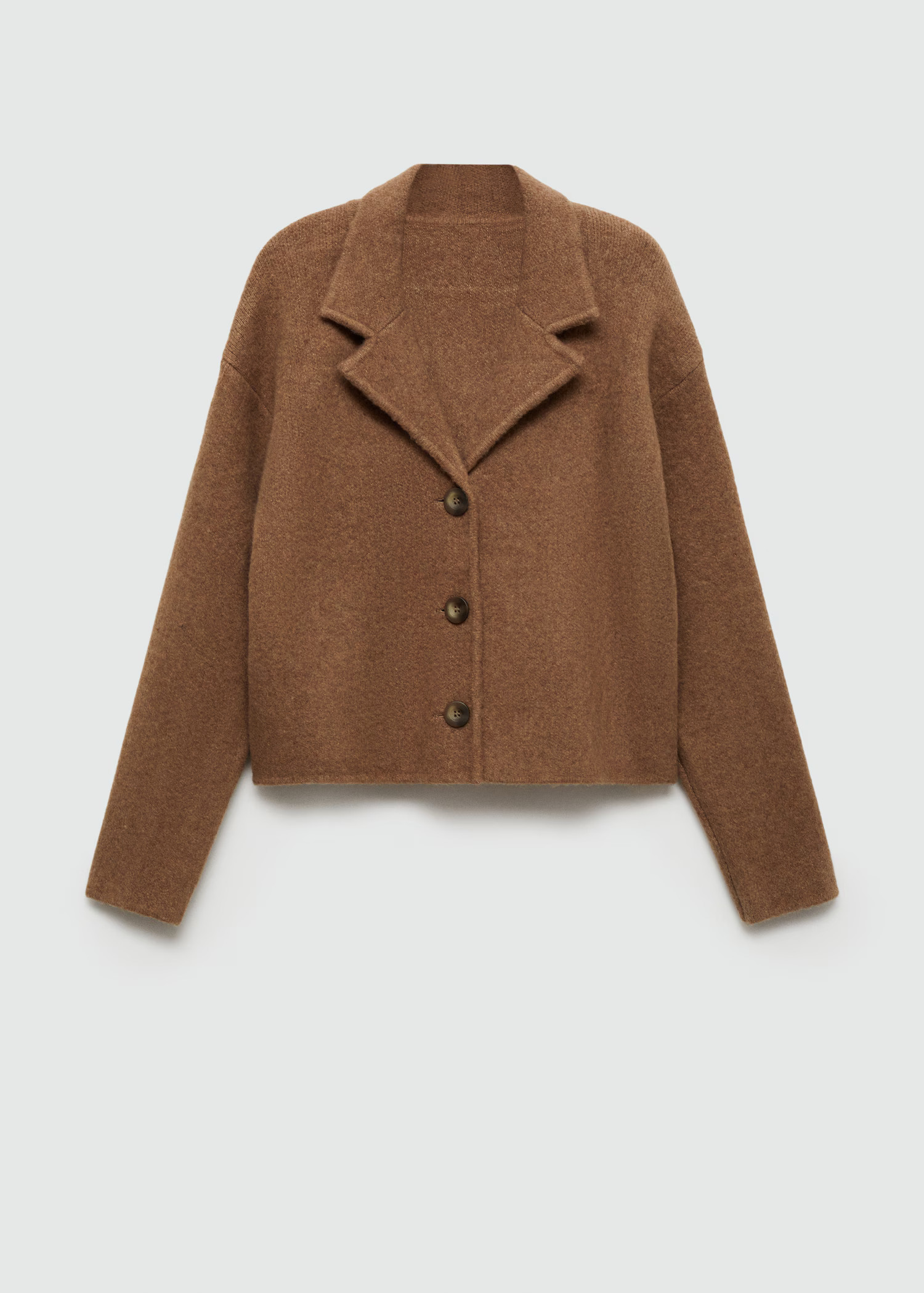 Knitted buttoned jacket - Women | MANGO USA | Mango (US/MX/AU)