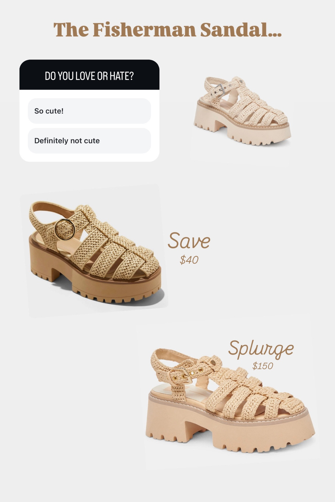 Fisherman sandals ; new spring sandals ; dolce vita sandals back in stock ; new target shoes ; platform sandals ; vacation shoes ; spring platforms 

#LTKTravel #LTKShoeCrush #LTKFindsUnder50