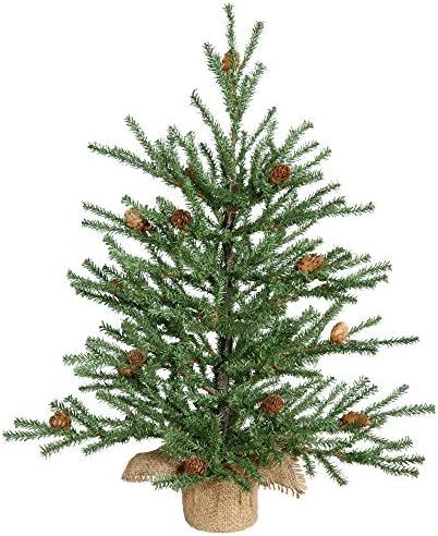 Amazon.com: Vickerman 18" Caramel Pine Artificial Christmas Tree Unlit, Seasonal Indoor Home Deco... | Amazon (US)