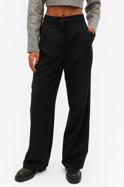 High waist wide leg trousers | H&M (UK, MY, IN, SG, PH, TW, HK)