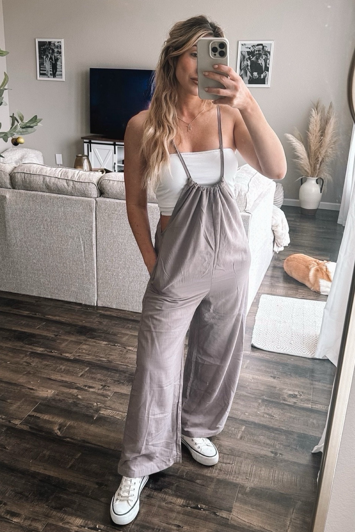 Mom uniform that’s comfortable and stylish! Casual outfit, momfit, overalls, spring outfit, bump friendly outfit, shein outfit 

#LTKFindsUnder50 #LTKBump #LTKStyleTip