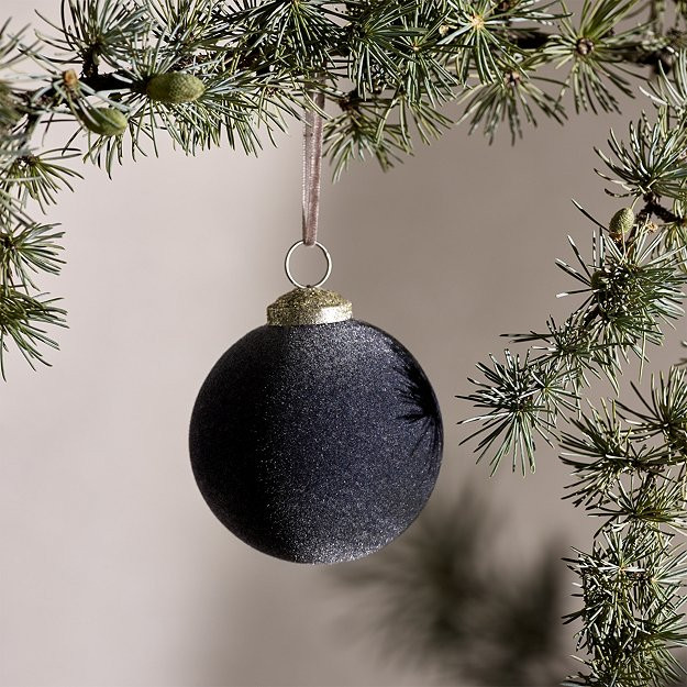 Smoke Matte Bauble – 8cm | The White Company (UK)