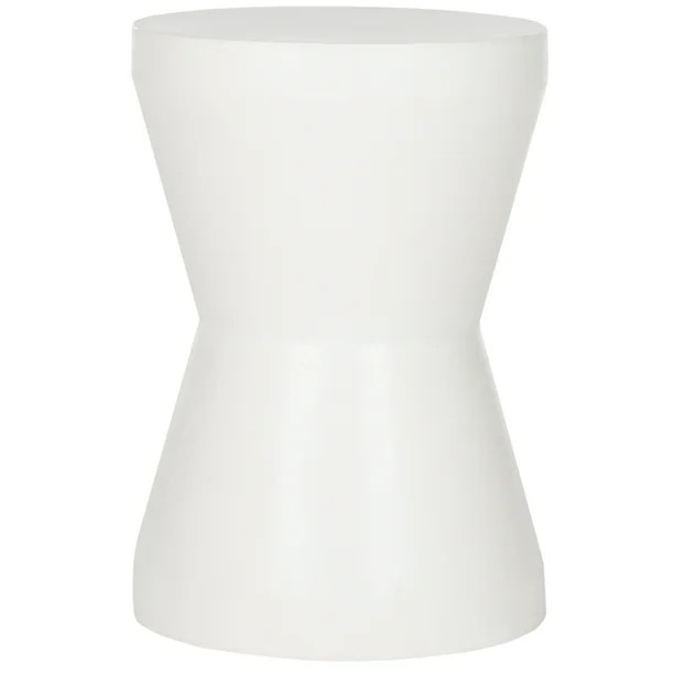 Safavieh Torre Outdoor Modern Concrete Accent Table - Ivory | Walmart (US)