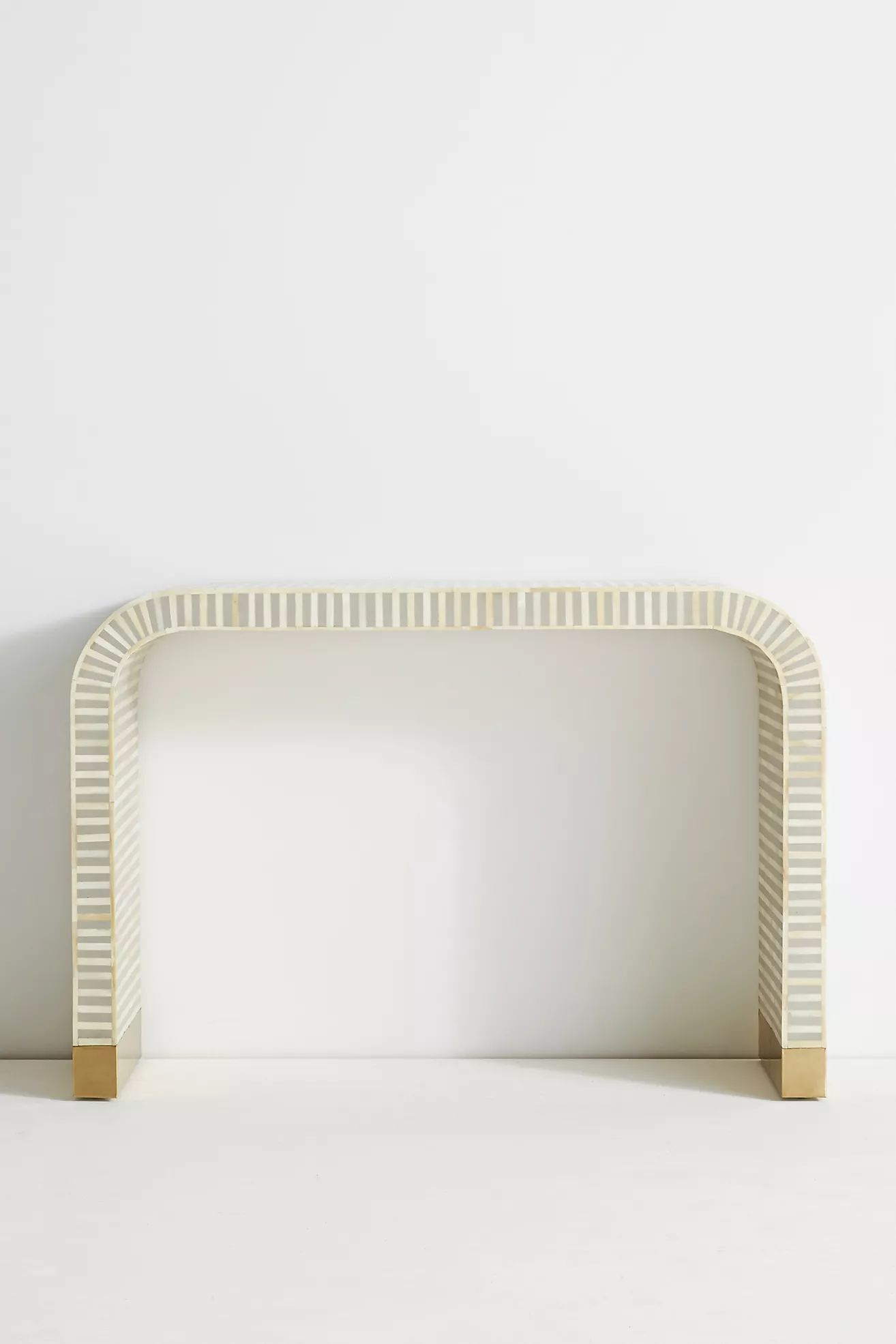 Waterfall Inlay Console Table | Anthropologie (US)