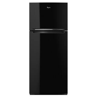 Whirlpool 18 cu. ft. Top Freezer Refrigerator in Black WRT518SZFB - The Home Depot | The Home Depot