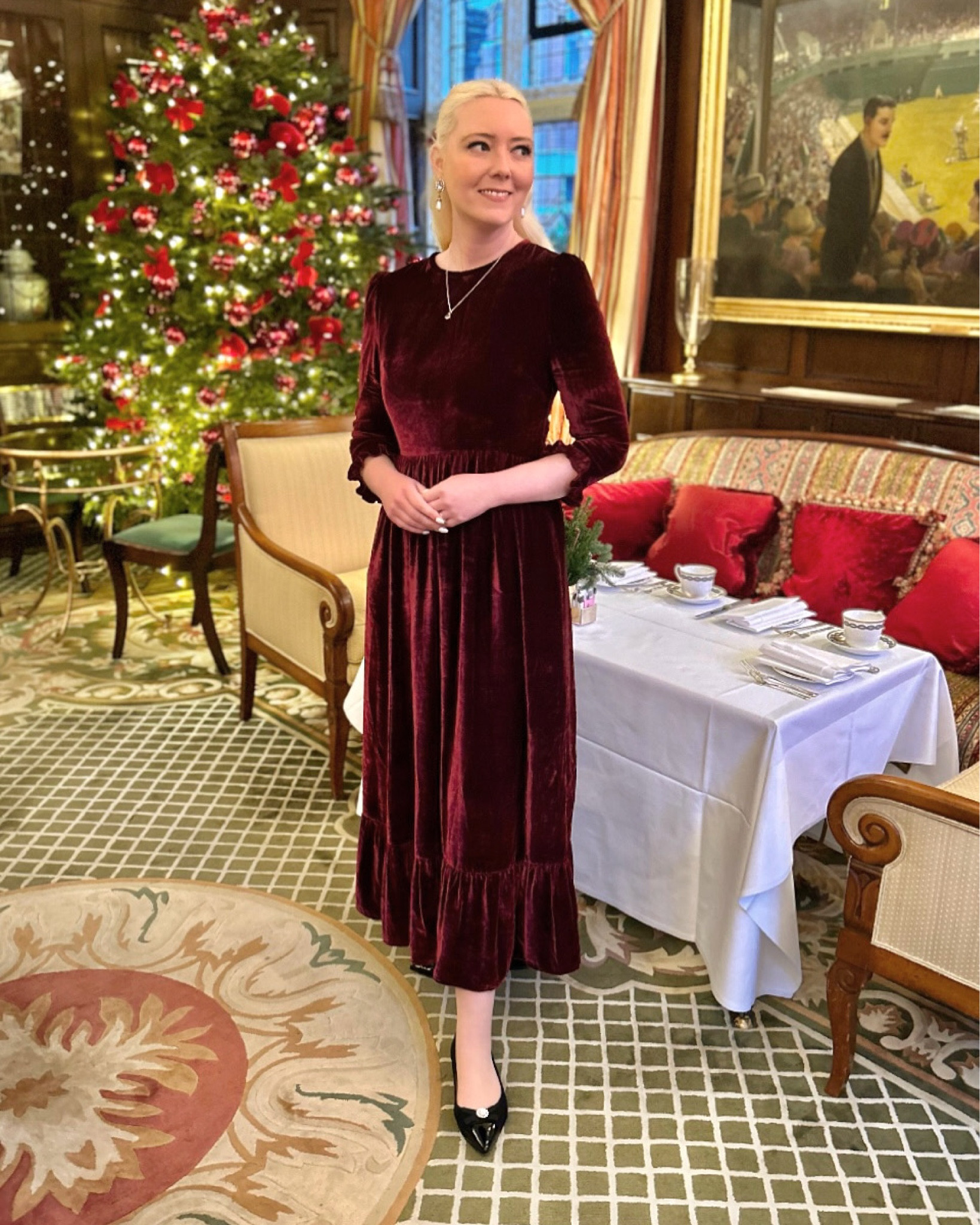 Nothing says Christmas like burgundy velvet, here are my picks - including sale items! From party velvet platform sandals and frill tops to pretty tiered skirts and trousers you can dress up or down! Brands include Boden, Phase Eight, Mango, Jigsaw and Monsoon.

#LTKwinter #LTKWinterSale #LTKuk