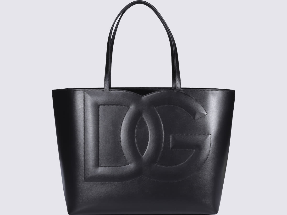 Dolce & Gabbana Black Leather Tote Bag | Italist.com US