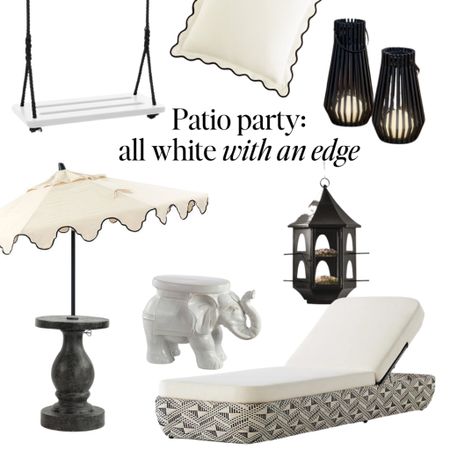 Patio style: all white with black accents

Patio style, outdoor decor, outdoor ideas, pool decor, outdoor lounge, luxe for less 

#LTKSeasonal #LTKhome #LTKstyletip