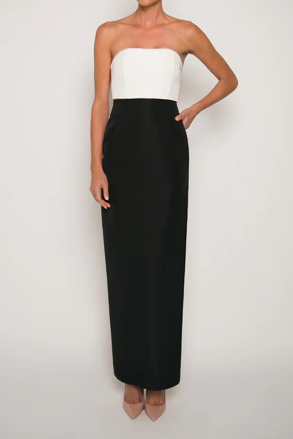 Silk Faille Column Skirt | ALEXIA MARIA