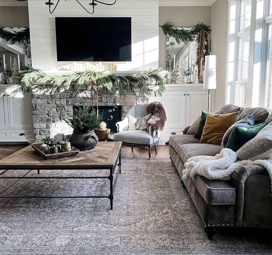 Greenpoint Machine Washable Area Rug - Oriental Persian Traditional Medallion - Bohemian Vintage ... | Amazon (US)