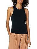 The Drop Women's Gina Fitted Sleeveless High Neck Cut-In Sweater Tank, Black, XXL | Amazon (US)