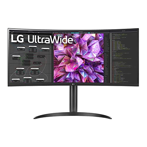 LG UltraWide QHD 34-Inch Curved Computer Monitor 34WQ73A-B, IPS with HDR 10 Compatibility, Built-In-KVM, and USB Type-C, Black | Amazon (US)