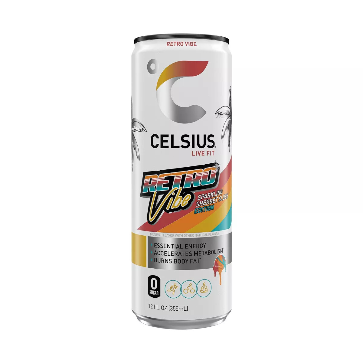 Celsius Retro Vibe Energy Drink - 12 fl oz Can | Target